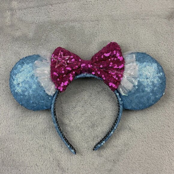 Accessories - Disney Minnie Mouse Custom Made Sequins Ears Headband Adult Size